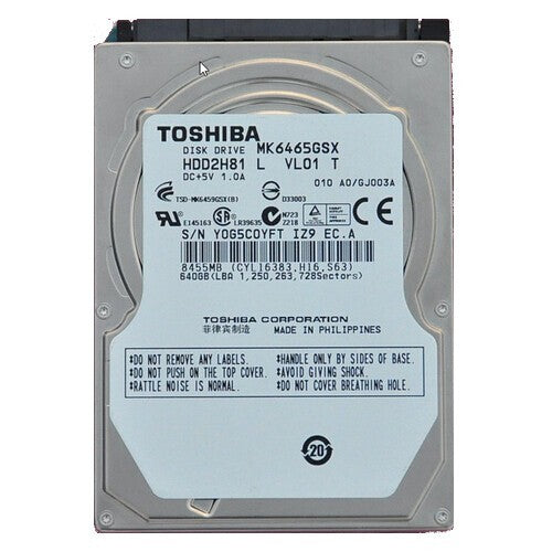 640 GB 2.5" SATA HDD - Tested & Working (Mixed Brands)