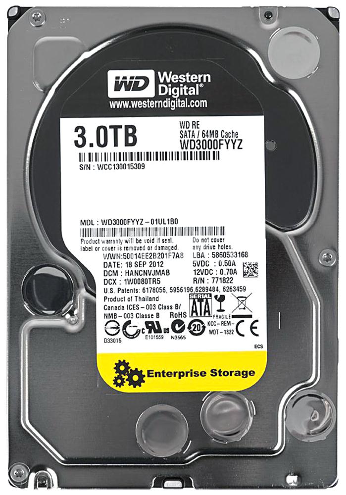 Western Digital 3.5" SATA 3TB WD300FYYZ Enterprise Hard Drive