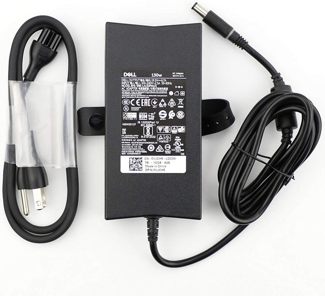 Genuine Dell 130W AC Adapter (DA130PE1-00).  Dell 130W 19.5V 6.7A 7.4*5.0  Laptop Charger AC Adapter with Power Cord