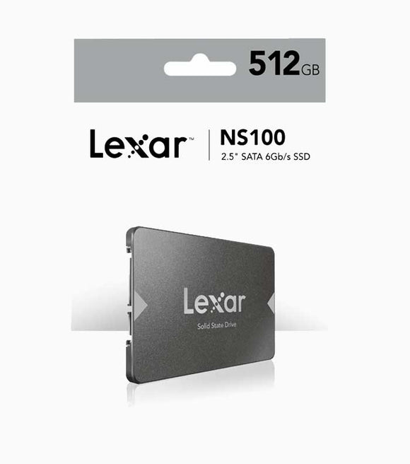 Lexar Ns100 512 GB 2.5” SATA III Internal SSD, Solid State Drive