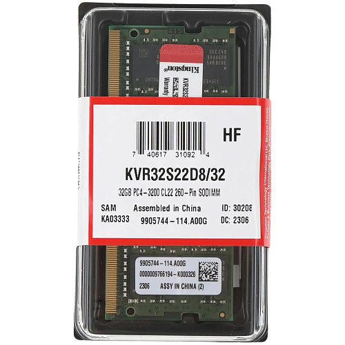 Begin Montréal fast shipping refurbished laptop desktop computer – Kingston 32GB DDR4 3200MHz SODIMM RAM KVR32S22D8/32