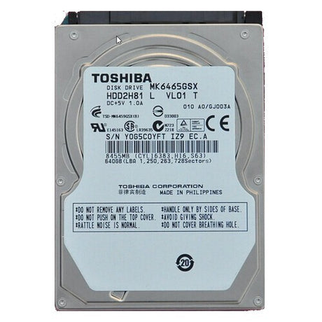 640 GB 2.5" SATA HDD - Tested & Working (Mixed Brands)
