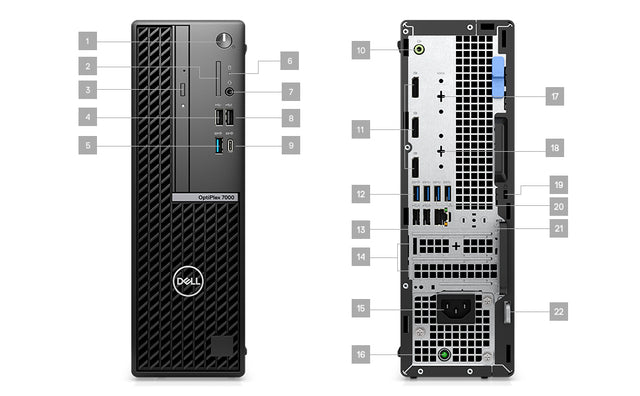 Shop Dell OptiPlex 7000 SFF refurbished desktop with i7-12700, 16GB RAM, 512GB NVMe SSD, Windows 11. Multiple ports, fast shipping from Montréal across Canada.