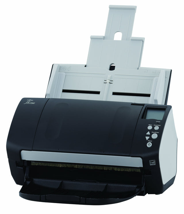 Refurbished Fujitsu fi-7160 color duplex document scanner with high-speed double-sided scanning. Ideal for offices and businesses. Fast Canada shipping.