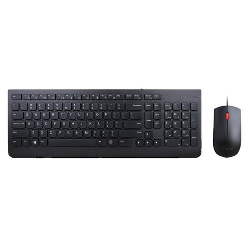 Buy the new Lenovo Essential Wired Keyboard & Mouse Combo featuring the SK-8823 keyboard and SM-8823 optical mouse. Genuine USB plug-and-play combo with fast shipping across Canada from Montréal.