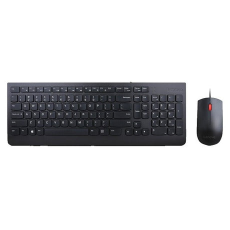 Buy the new Lenovo Essential Wired Keyboard & Mouse Combo featuring the SK-8823 keyboard and SM-8823 optical mouse. Genuine USB plug-and-play combo with fast shipping across Canada from Montréal.