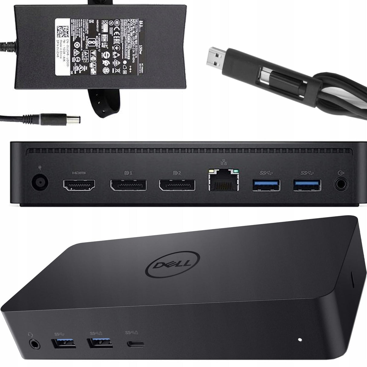 Station d'accueil universelle Dell D6000 – USB 3.0 / USB-C – Remis à neuf   