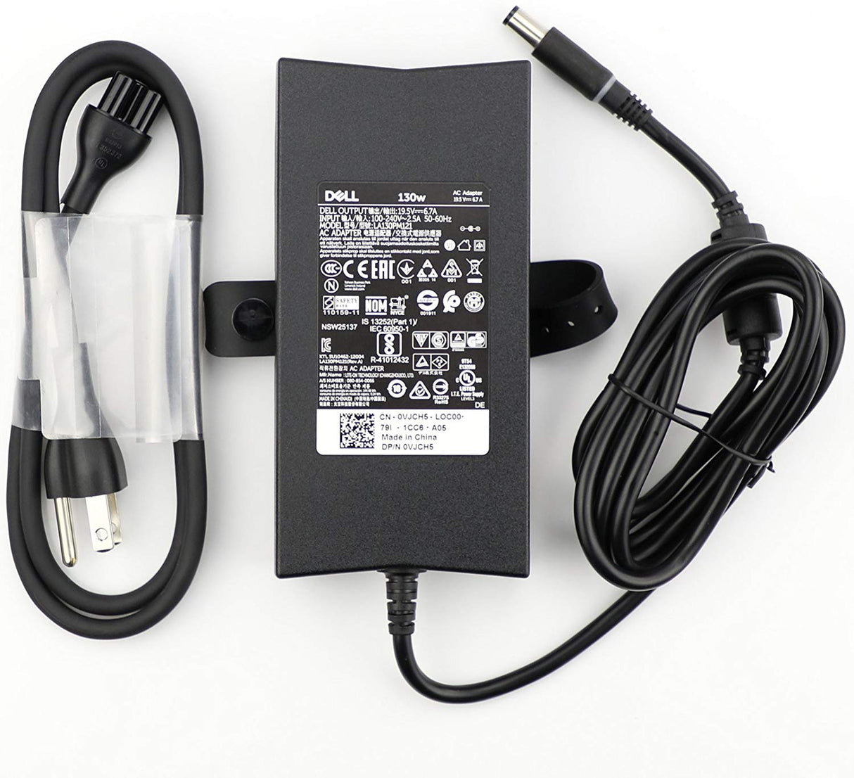  Genuine Dell 130W AC Adapter (DA130PE1-00).  Dell 130W 19.5V 6.7A 7.4*5.0  Laptop Charger AC Adapter with Power Cord
