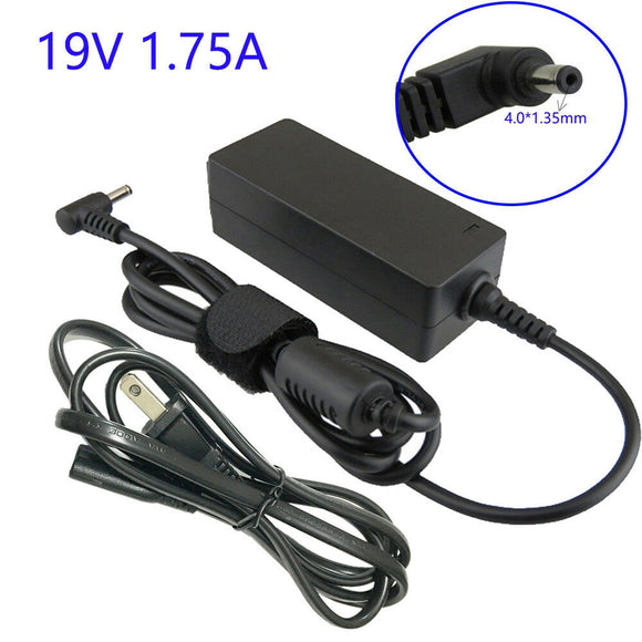 For ASUS 33W 19V 1.75A 4.0*1.35 Laptop AC Power Adapter Charger