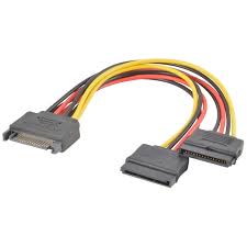 6in SATA Power Y Splitter Cable Adapter $2