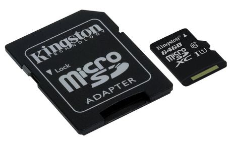 Kingston 64GB microSDXC Memory SDCS/64GBCR